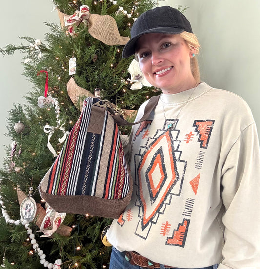 Aztec Duffle Bag - Brown