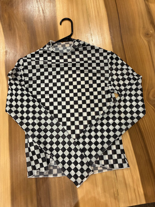 Checker mesh top