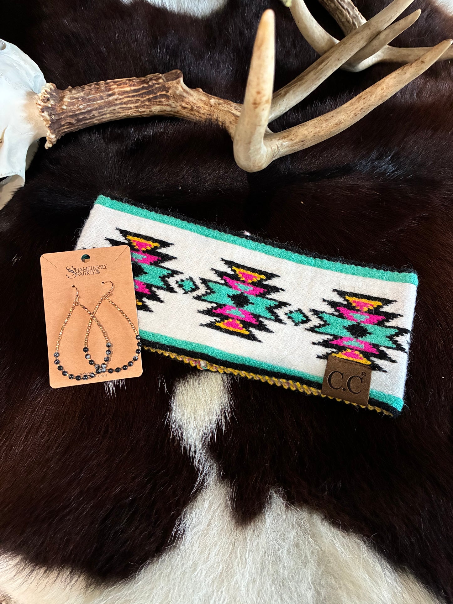 Aztec Print Ear Warmer