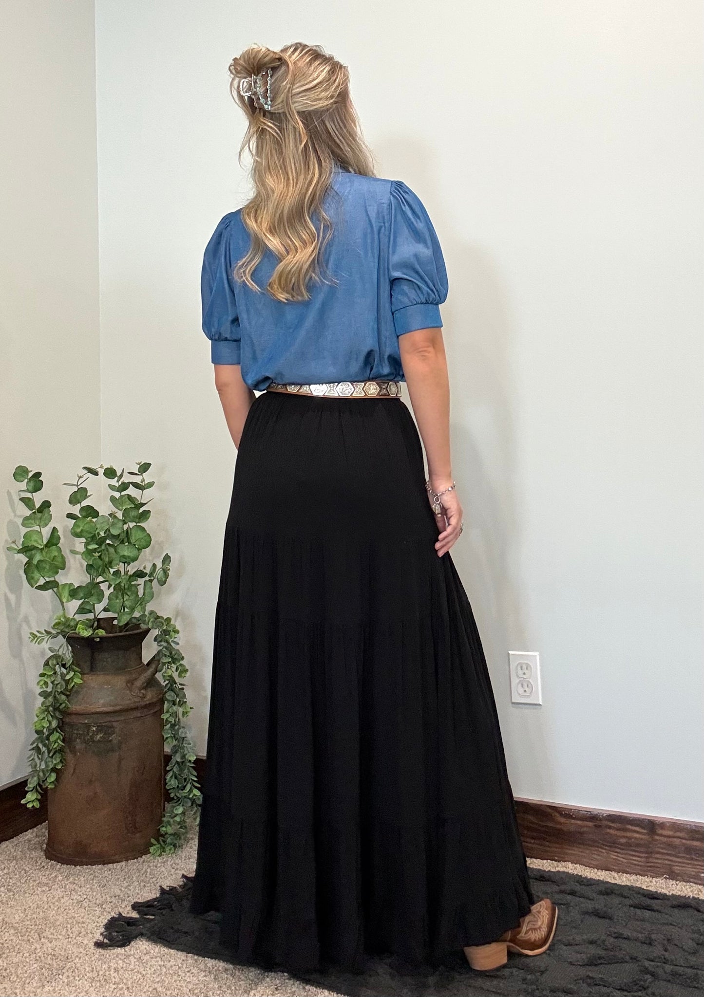 Tiered Maxi Skirt