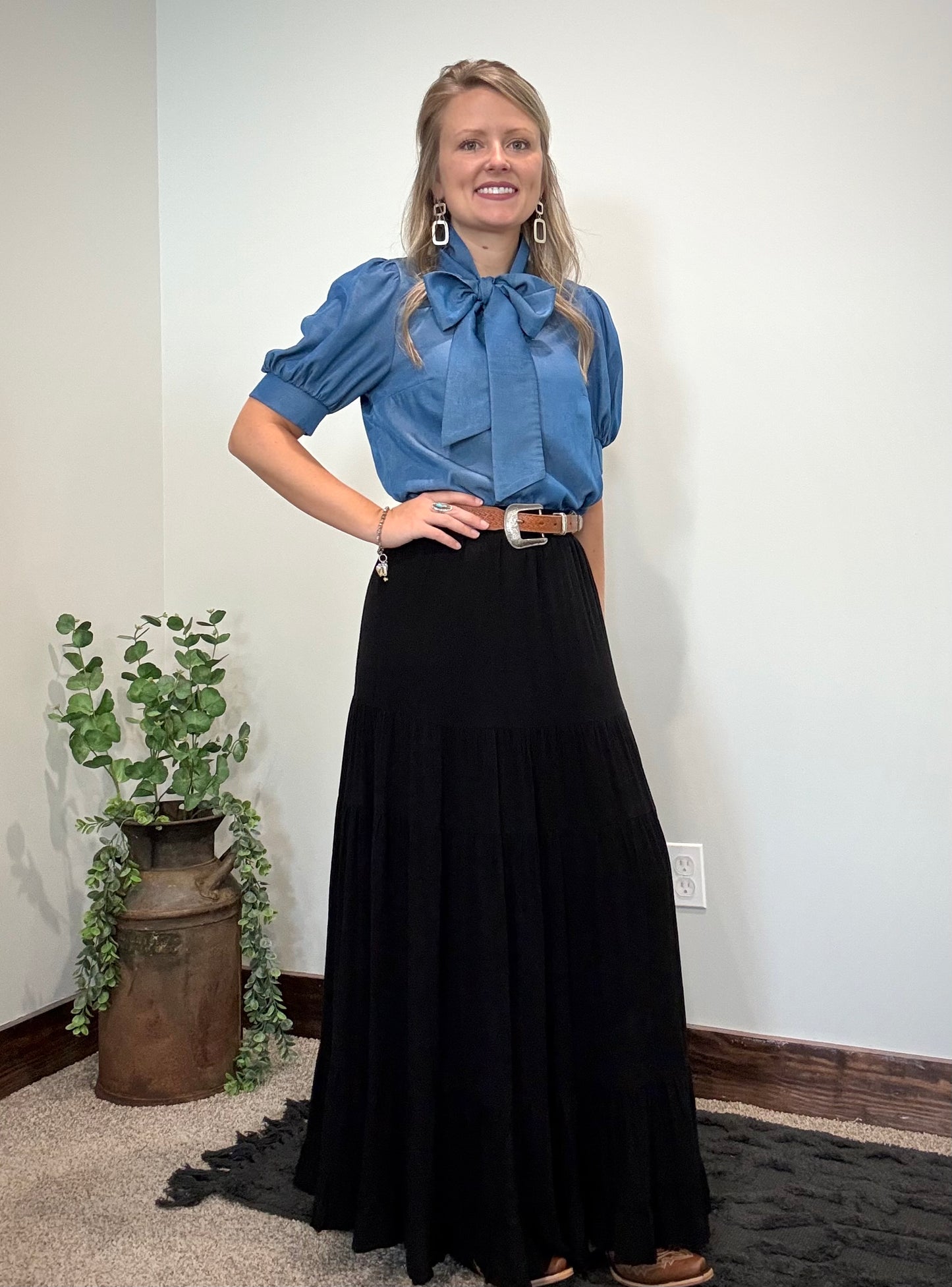 Tiered Maxi Skirt