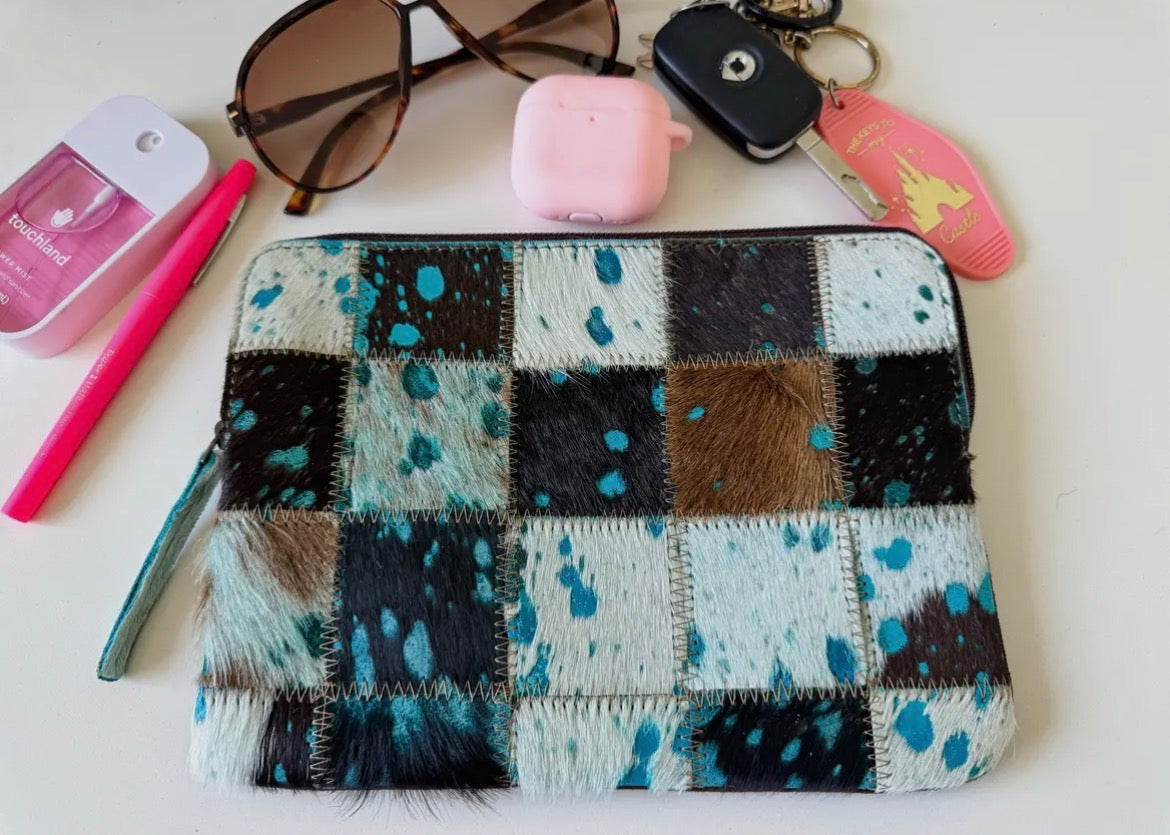 Cowhide Accessory Pouch