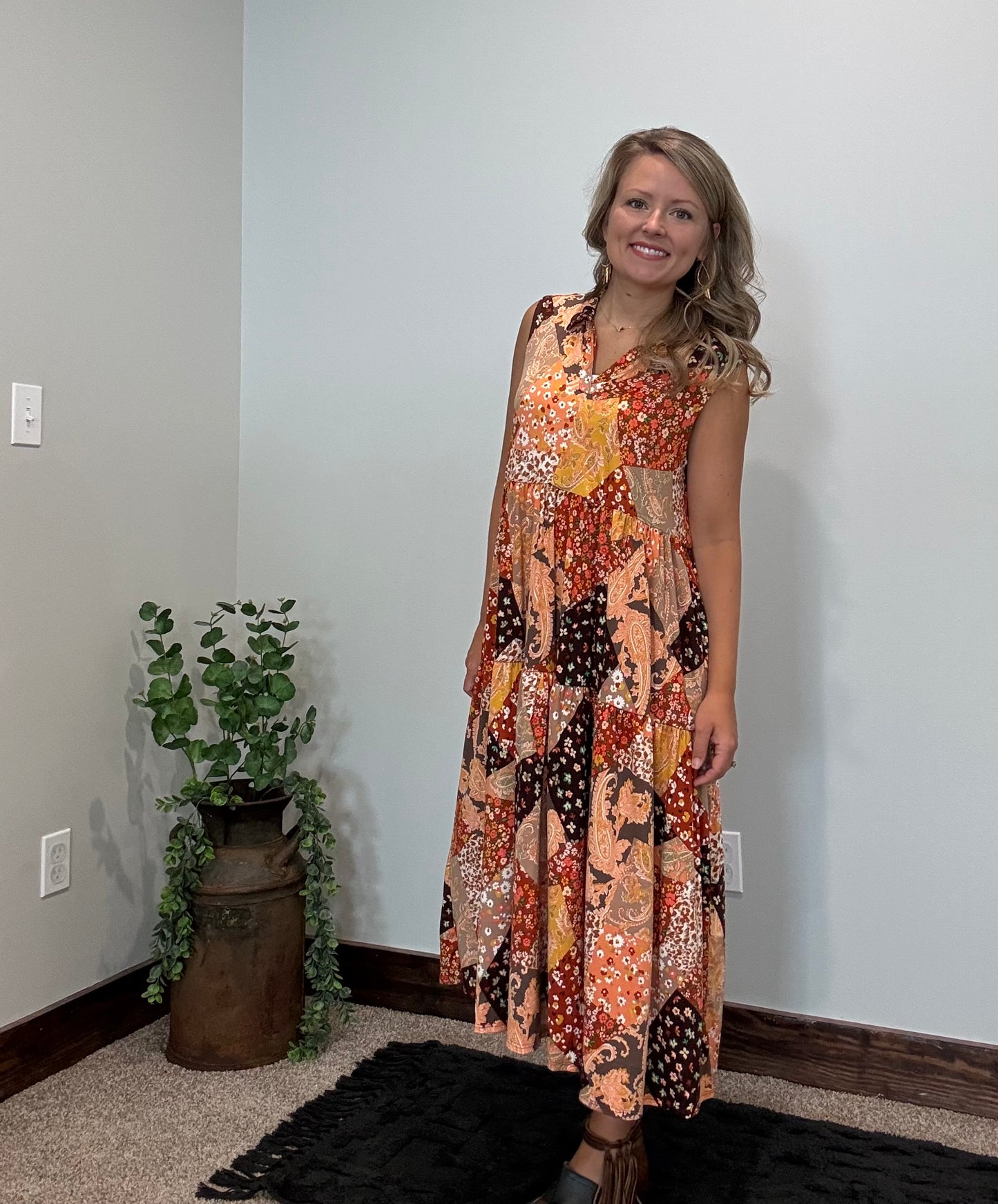 Paisley Patchwork Dress