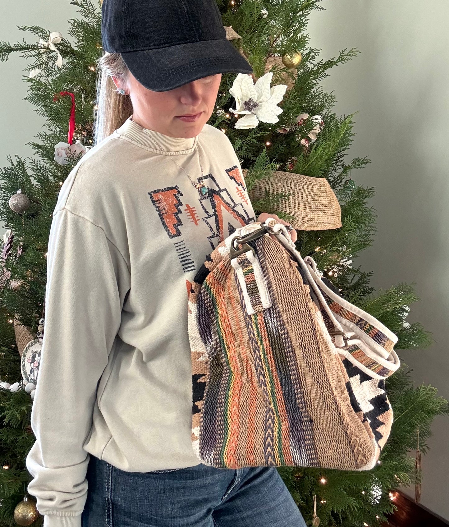 Aztec Duffle Bag - Black