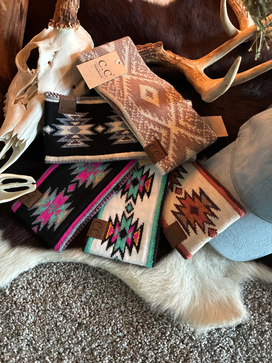 Aztec Print Ear Warmer