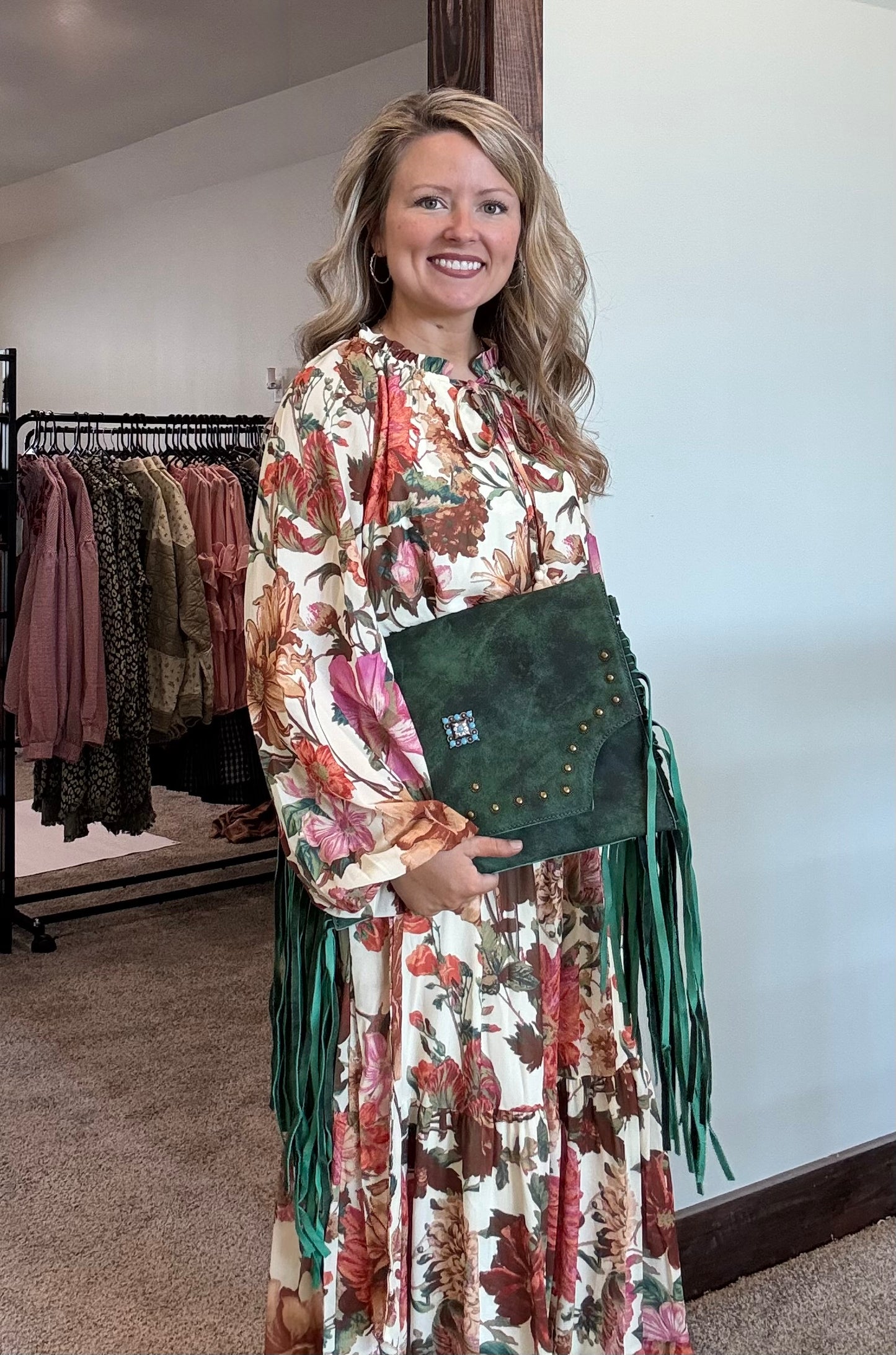 Green crossbody