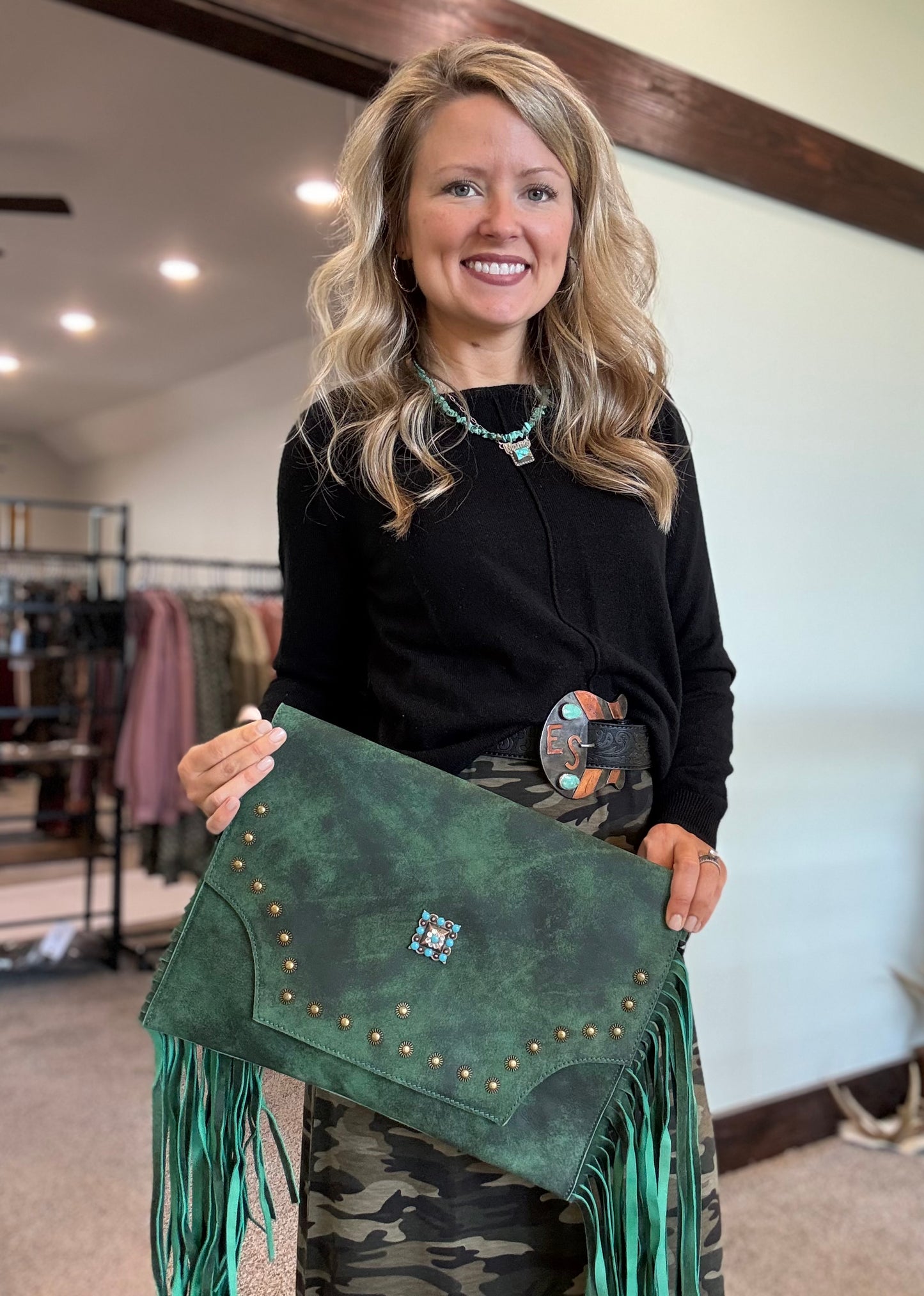 Green crossbody