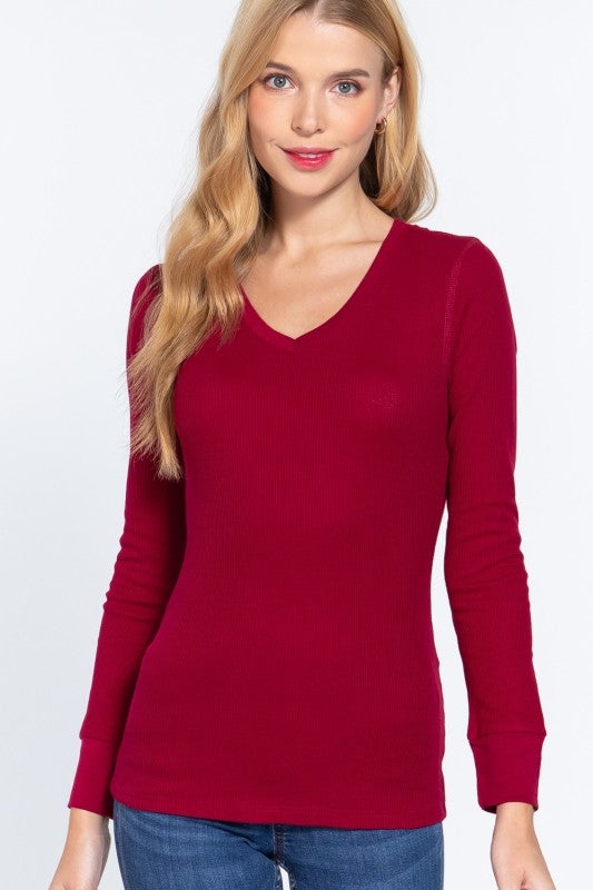 V-neck Thermal Top