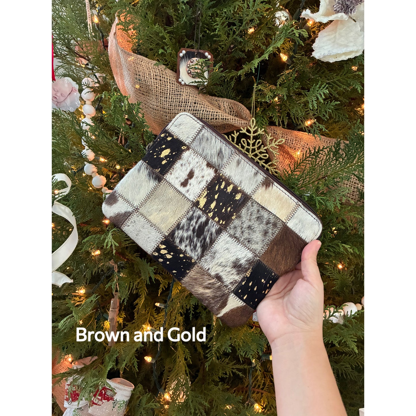 Cowhide Accessory Pouch
