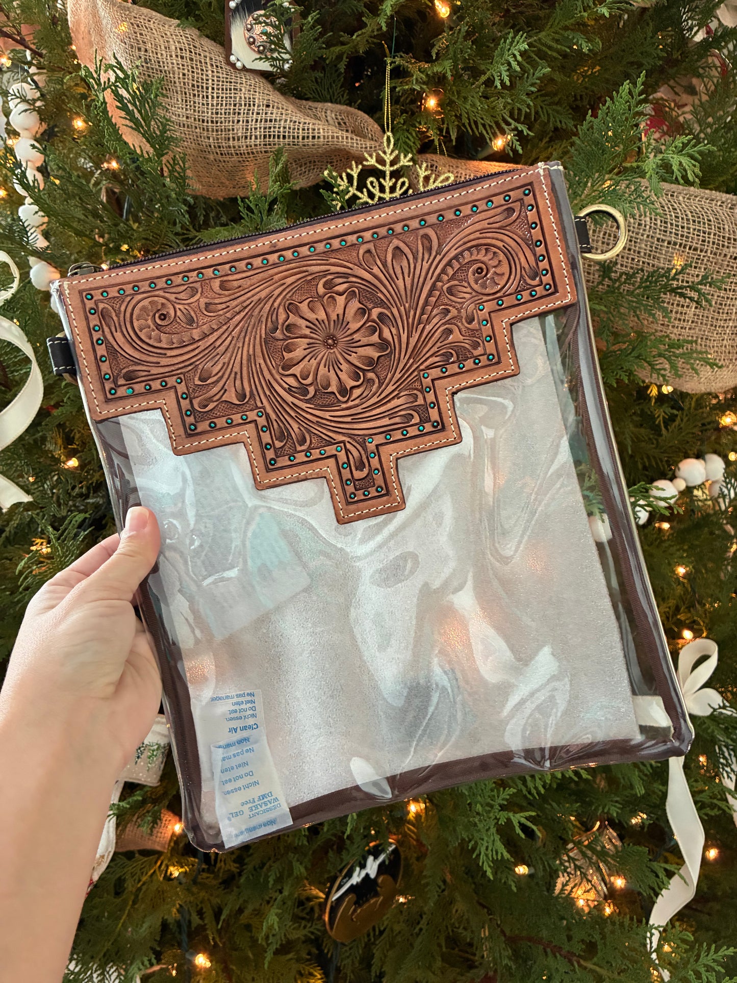 Shayne Hand Tooled Crossbody